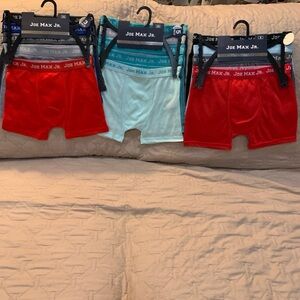 Boy’s Boxer Briefs - Red, Light Blue, and Red